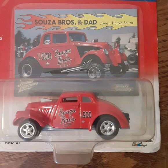 Vtg Johnny Lightning Willys Gassers Lot Of 2 1941 Willys, Souza Bros Hot Rods - Picture 3 of 15